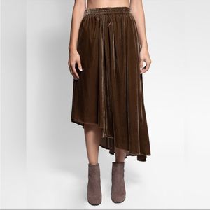 Apiece Apart Turkanna velvet Asymmetrical Skirt- 4